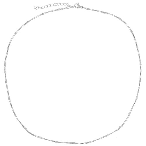 1.95mm Stainless steel 304L Fancy curb chain choker x46cm