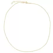 2mm Stainless steel 304L Serpentine beaded choker - Gold x46cm
