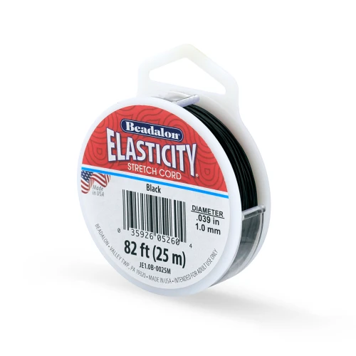 Elasticity 1 mm - Black x25m