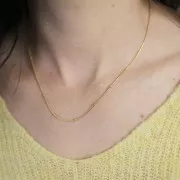 2mm Stainless steel 304L Serpentine beaded choker x46cm