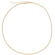 2mm Stainless steel 304L Mesh choker Rope - Gold x46cm|raw }}