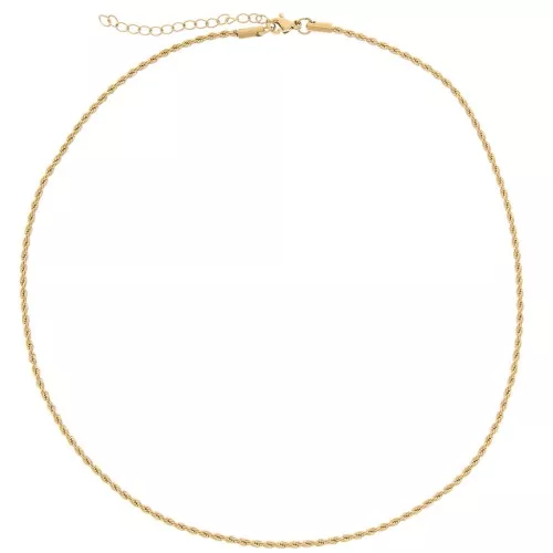 2mm Stainless steel 304L Mesh choker Rope - Gold x46cm