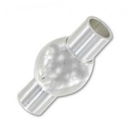 18.5x9mm Magnetic clasp for 4mm cords Silver tone x1|raw }}