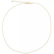 0.9mm Stainless steel 304L Epi mesh choker - Gold x46cm
