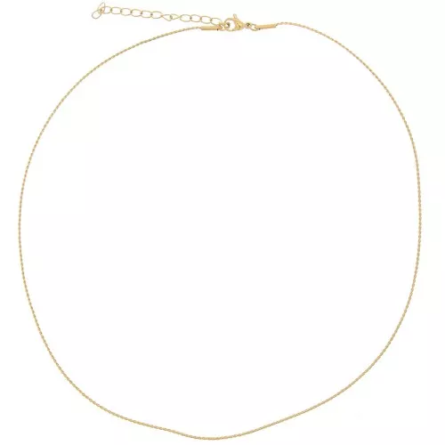 0.9mm Stainless steel 304L Epi mesh choker - Gold x46cm