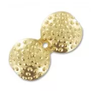 Knot cover 14mm fine Gold plated x1