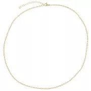 2.1mm Stainless steel 304L cable mesh necklaces - Gold - 10 pieces x46cm