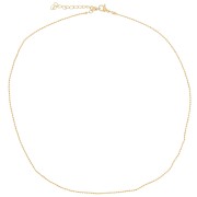 1.2mm Stainless Steel 304L Ball Mesh Necklaces - Gold - 10 pieces x46cm