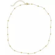 10 x 304L stainless steel Cable mesh choker with 3mm small balls x46cm