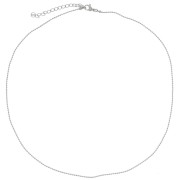 1.1mm Stainless steel 304L oval ball mesh chokers - 10 pieces x46cm