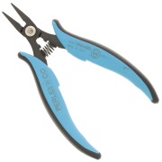 15cm Short flat nose pliers with spring - ergonomic handle by Perles& Co x1|raw }}