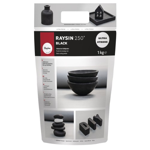 Raysin 250 - Black ceramic powder for moulding - Ultra strong x1kg