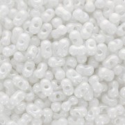 4.5x2.5mm Miyuki Berry Beads - BB-471 - White Pearl AB x10g