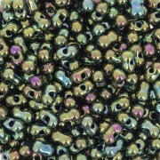 4.5x2.5mm Miyuki Berry Beads - BB-468 - Metallic Malachite Green Iris x10g