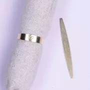 42x4mm 925 sterling silver Ring to shape and personalize x1