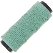 0.8mm Slam Cord flat waxed polyester thread for micro macramé - Moss green x100m|raw }}
