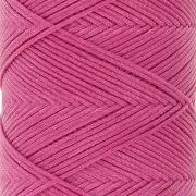 0.8mm Slam Cord flat waxed polyester thread for micro macramé - Fuchsia x100m