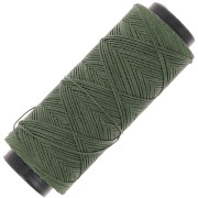 0.8mm Slam Cord flat waxed polyester thread for micro macramé - Khaki x100m|raw }}