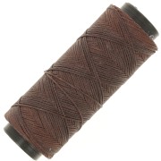 0.8mm Slam Cord flat waxed polyester thread for micro macramé - Cocoa x100m|raw }}