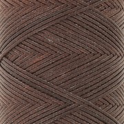 0.8mm Slam Cord flat waxed polyester thread for micro macramé - Cocoa x100m