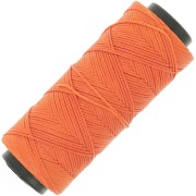1mm Slam Cord flat waxed polyester thread for micro macramé - Orange x100m|raw }}