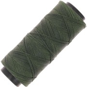 1mm Slam Cord flat waxed polyester thread for micro macramé - Khaki x100m|raw }}