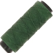 0.8mm Slam Cord flat waxed polyester thread for micro macramé - Forest green x100m|raw }}