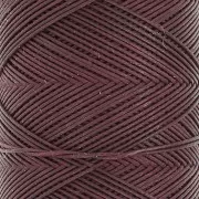 0.6mm Slam Cord flat waxed polyester thread for micro macramé - Aubergine x100m