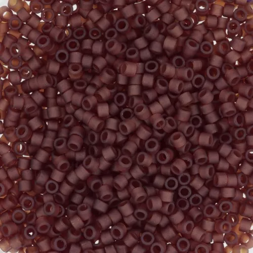 Miyuki Delica 11/0 DB1262 - Mat Transparent Dark Cranberry x8g
