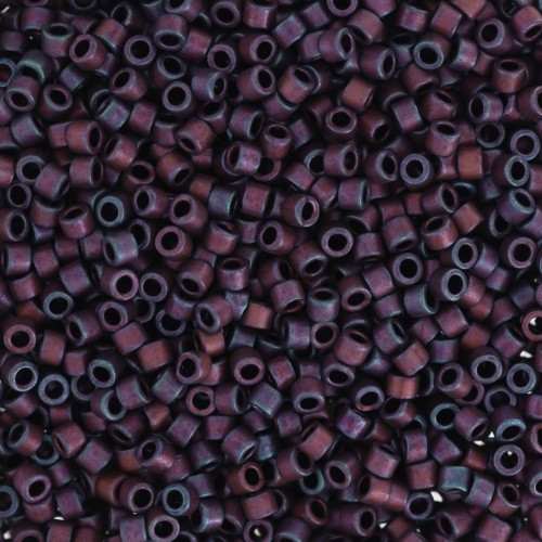 Miyuki Delica 11/0 DB0312 -  Mat Metallic Dark Raspberry Iris x8g
