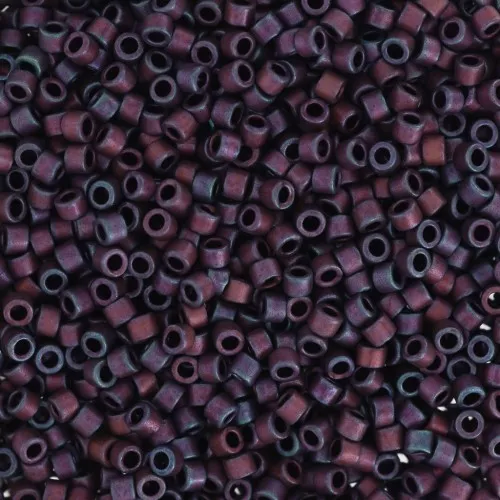 Miyuki Delica 11/0 DB0312 - Mat Metallic Dark Raspberry Iris x8g