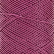 0.6mm Slam Cord flat waxed polyester thread for micro macramé - Magenta x100m