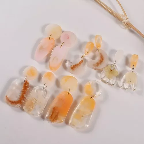 Silicone mold #13 for making resin earrings - Transparent x1