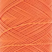 0.6mm Slam Cord flat waxed polyester thread for micro macramé - Orange x100m
