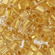 Seed beads Miyuki 11/0 Hex Cut 195 - 24kt Gold Lined Crystal x5g
