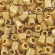 Seed beads Miyuki 11/0 Hex Cut 191F - Mat 24kt Gold Plated x5g