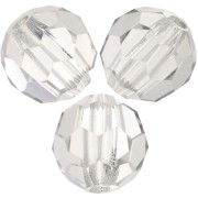 6mm Preciosa round faceted beads - Round Bead - Crystal Lagoon x6