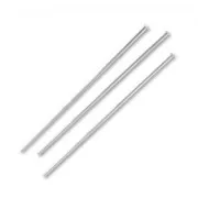 925 Sterling Silver head pin 40x1.8x0.7mm x10