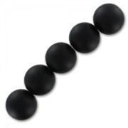 12 mm round beads in Onyx Black Matte imitation gemstone x1|raw }}