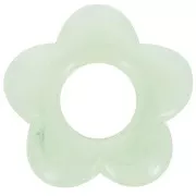 21mm flower pendant in resin - Marbled Lichen x1