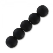 Beads Black Agate Mat 6mm x15