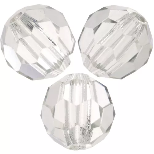 5mm Preciosa Crystal Round Faceted Beads - Crystal Lagoon x15