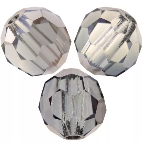 5mm Preciosa Crystal Round Faceted Beads - Crystal Valentinite x15