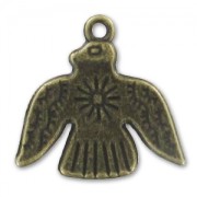 Bird Charm 20mm Bronze tone x1|raw }}
