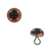 Animal's eye 6 mm Brown x1