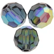 5mm Preciosa Crystal Round Faceted Beads - Montana AB x15