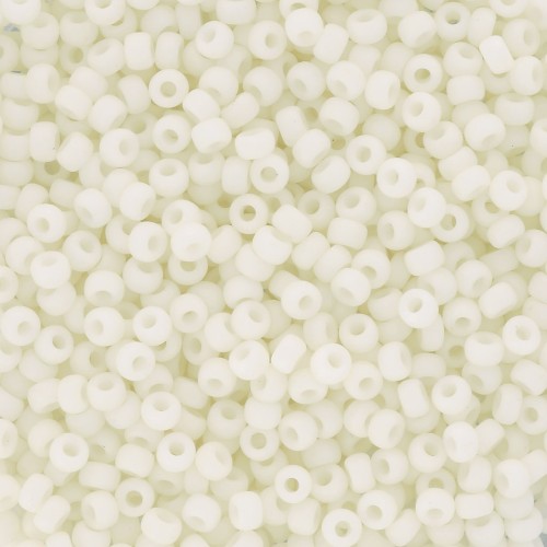 Miyuki 11/0 Seed Beads 2021 - Opaque Cream Matte x 100 g