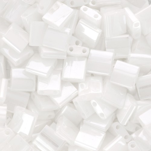 Miyuki Tila Beads 5x5x1.9 mm TL-0420 - White Pearl Ceylon x100g