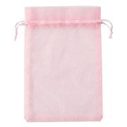 Organza bag 195x290 mm Pink x1
