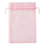 Organza bag 195x290 mm Pink x1